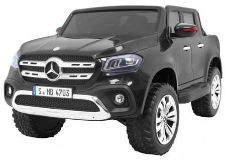 Mercedes Benz X-Class dla dzieci Czarny Pickup + Pilot + Napęd 4x4