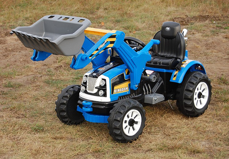 MOCNY TRAKTOR Z ŁYŻKĄ KINGDOM 12V  DWIE PRĘDKOŚCI/JS328A