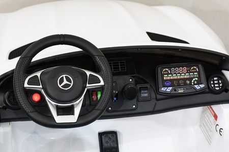 MERCEDES DWUOSOBOWY GT R 4x4,  MIĘKKIE KOŁA EVA, MIĘKKIE SIEDZENIE  FULL OPCJA, LAKIER/HL289