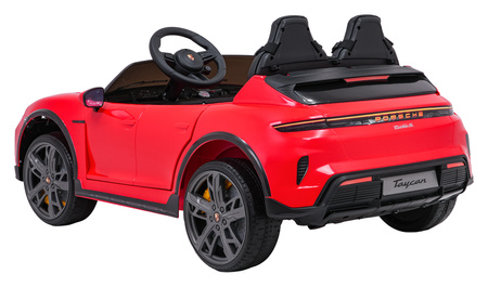 Pojazd Porsche Taycan Turbo S Czerwony