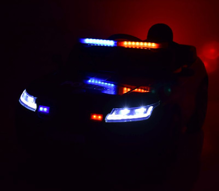 AUTO NA AKUMULATOR NAJNOWSZA POLICJA, KOGUTY, DŹWIĘKI, PILOT/BLT-201