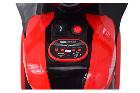 DUŻY MOTOR ŚCIGACZ  STRONG 2 EXCLUSIVE, ŚWIECĄCE KOŁA/DLX518
