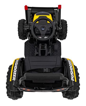 Koparka Traktor na akumulator dla dzieci Żółty + Ruchome Ramię Łyżka + Pilot + Wolny Start + Radio FM + LED
