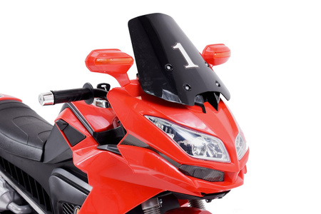 DUŻY MOTOR ŚCIGACZ Z SYMULACJĄ WYDECHU, MIĘKKIE KOŁA  STRONG 2 EXCLUSIVE/6288A