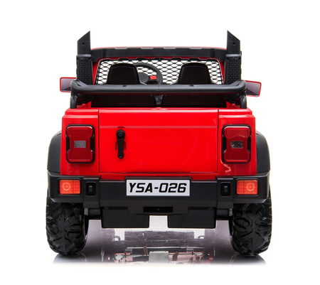 MEGA DZIP 4X4, MIĘKKIE KOŁA EVA, MIĘKKIE SIEDZENIE, PANEL, FULL OPCJA /YSA026