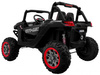 Buggy SuperStar dla dzieci Czarny + MP4 + Napęd 4x4 + Pilot + Bagażnik + LED + Blokada drzwi