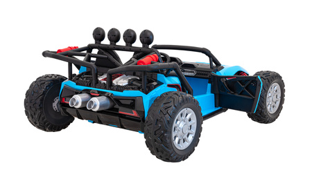 Auto Buggy Racing 5 na akumulator dla dzieci Niebieski + Silniki 2x200W + Pilot + Audio LED + Wolny Start