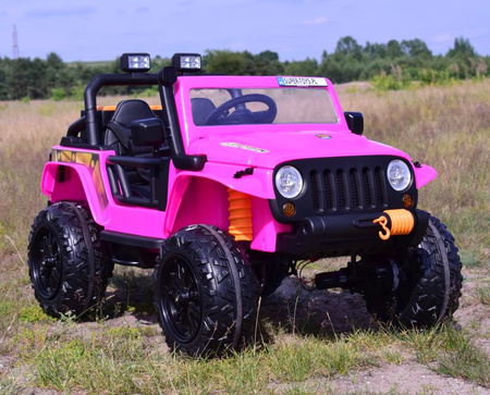 MEGA JEEP 4 SPEED  DLA DZIECKA I DLA RODZICA  4x4, DO 100 kg - STEROWANIE TELEFONEM, WALIZKA - HIT/XB1118