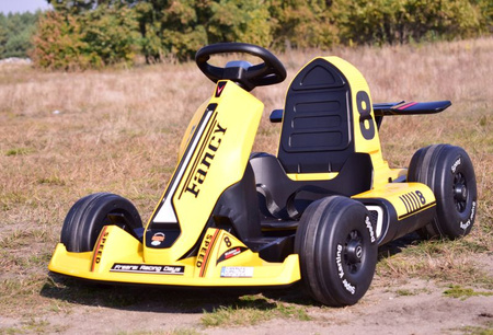 SZYBKI GOKART FANCY NA AKUMULATOR 12V, REGULOWANA  - ROZSUWANA RAMA,  SUPER ZABAWA\BDQ-8