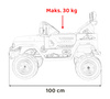 Toyota FJ Cruiser dla dzieci Biały + Pilot + Napęd 4x4 + Audio LED + EVA + Wolny Start