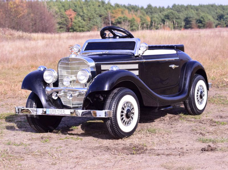 MERCEDES  RETRO TYP 540K DLA DZIECKA I DLA RODZICA, MIĘKKIE KOŁA EVA, MIĘKKIE SIEDZENIE,  FULL OPCJA/A200