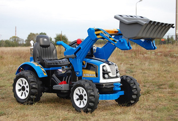 MOCNY TRAKTOR Z ŁYŻKĄ KINGDOM 12V  DWIE PRĘDKOŚCI/JS328A