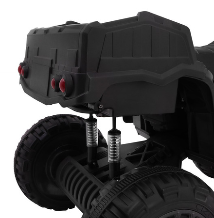 Quad XL ATV 2,4GHz na akumulator dla dzieci Czarno-Zielony + Pilot + Napęd 4x4 + Bagażnik + Wolny Start + EVA + Audio LED