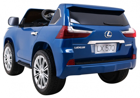 Lexus LX570 Lakierowane Autko dla 2 dzieci Niebieski  SUV + Pilot