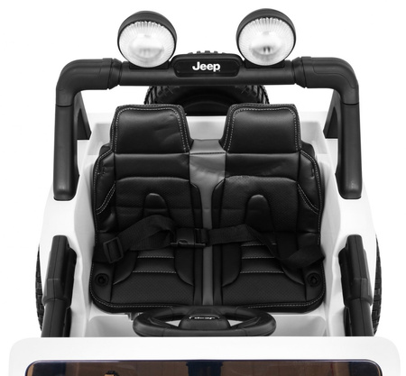 Jeep Wrangler Rubicon na akumulator dla dzieci Biały + Pilot