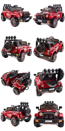 MEGA JEEP  FULLTIME, NAPĘD 4X4,  1X12V ,WOLNY START/ MIĘKKIE KOŁA, FUNKCJA BUJANIA EXCLUSIVE LAKIER/7588