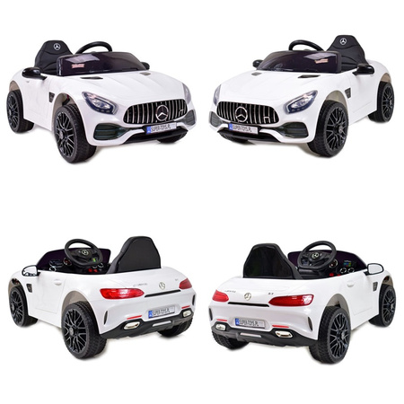 MERCEDES NA AKUMULATOR AMG GT, MIĘKKIE KOŁA EVA, MIĘKKIE SIEDZENIE/HL2588