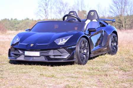 LICENCJONOWANY LAMBORGHINI AVENTADOR SVJ DLA 2 DZIECI FUNKCJA DRIFTU - LAKIER SUPER JAKOŚĆ, MIĘKKIE SIEDZENIE, MIĘKKIE KOŁA/SX2028