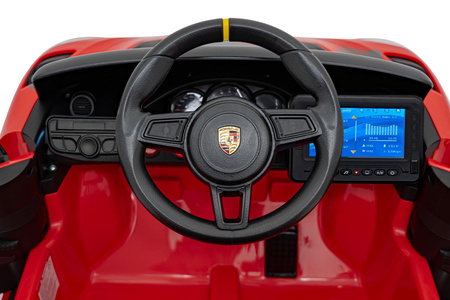 Pojazd Porsche Spyder RS 718 Czerwony MP4
