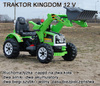 MOCNY TRAKTOR Z ŁYŻKĄ KINGDOM 12V  DWIE PRĘDKOŚCI/JS328A