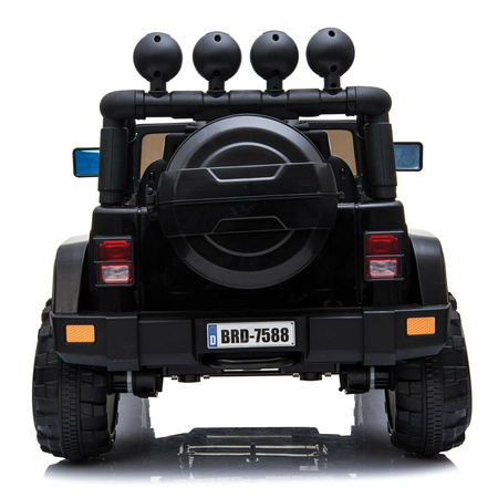 MEGA JEEP  FULLTIME, NAPĘD 4X4,  1X12V ,WOLNY START/ MIĘKKIE KOŁA,  EXCLUSIVE/7588