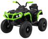 Quad ATV Air na akumulator dla dzieci Czarno-zielony + Koła pompowane + Radio MP3 + Wolny Start