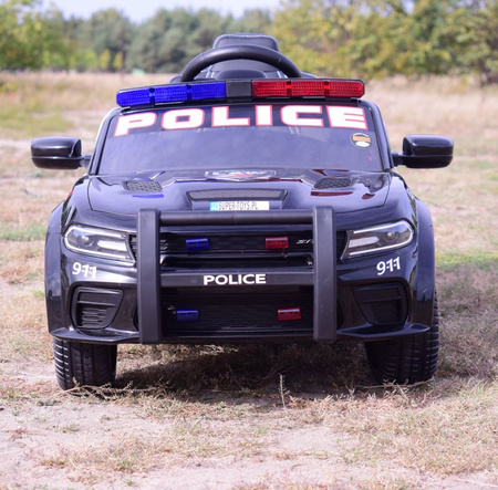 AUTO NA AKUMULATOR DODGE CHARGER  POLICJA, KOGUTY, DŹWIĘKI, PILOT/ZB-911