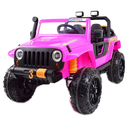 MEGA JEEP 4 SPEED  DLA DZIECKA I DLA RODZICA  4x4, DO 100 kg - STEROWANIE TELEFONEM, WALIZKA - HIT/XB1118