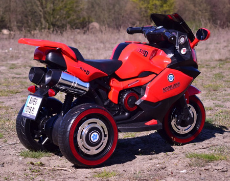 DUŻY MOTOR ŚCIGACZ  STRONG 2 EXCLUSIVE, ŚWIECĄCE KOŁA/DLX518