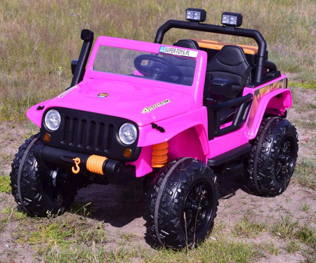 MEGA JEEP 4 SPEED  DLA DZIECKA I DLA RODZICA  4x4, DO 100 kg - STEROWANIE TELEFONEM, WALIZKA - HIT/XB1118