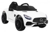 Mercedes Benz GT na akumulator dla dzieci Biały + Pilot + Wolny Start + MP3 LED