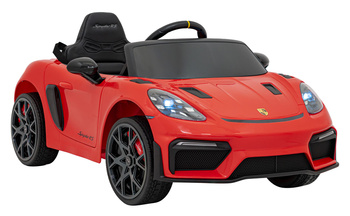 Pojazd Porsche Spyder RS 718 Czerwony MP4