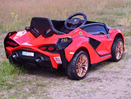 ORYGINALNE LAMBORGHINI SIAN, MIĘKKIE KOŁA, MIĘKKIE SIEDZENIE,  FUNKCJA BUJANIA - FULL OPCJA /QLS6388