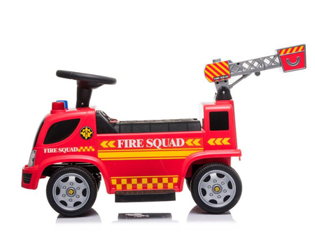 JEŹDZIK NA AKUMULATOR STRAŻ POŻARNA Z DRABINĄ I BAŃKAMI/GTS-6688-B