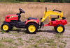 TRAKTOR NA PEDAŁY Z PRZYCZEPĄ I KOPARKĄ/ TR3007