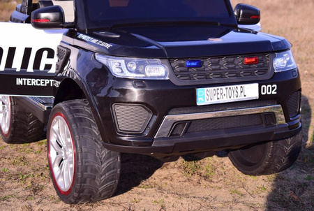 JEEP POLICJA 4X4 Z  AMORTYZATORAMI, PILOT,  REDUKTOR/ XMX-601-1