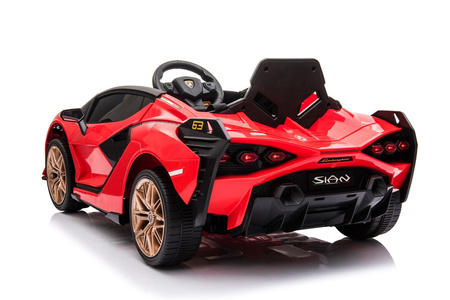 Lamborghini SIAN na akumulator dla dzieci Czerwony + Pilot + EVA + Wolny Start + Audio LED