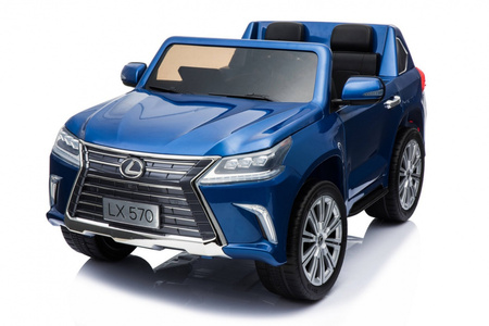 Lexus LX570 Lakierowane Autko dla 2 dzieci Niebieski  SUV + Pilot