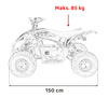 Pojazd Quad DESERT STORM LIFT Niebieski