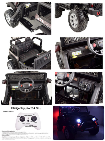 WIELKI DZIP 4X4  ROUGH SPEED, FUNKCJA BUJANIA, WALIZKA, MIĘKKIE KOŁA/XMX-617