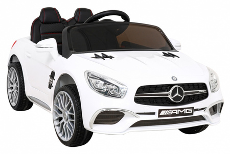 Mercedes Benz AMG SL65 S elektryczny dla dzieci Biały + Pilot