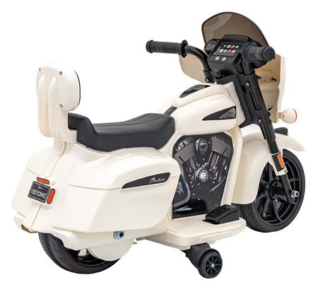 Pojazd Chopper INDIAN Biały motocykl dla dziecka