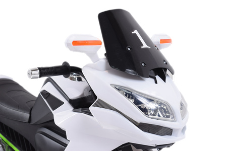DUŻY MOTOR ŚCIGACZ Z SYMULACJĄ WYDECHU, MIĘKKIE KOŁA  STRONG 2 EXCLUSIVE/6288A