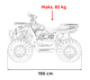 Pojazd Quad Spalinowy 200CC PRO RIDER Pomarańczowy