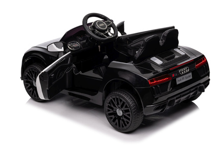 Audi R8 Policja na akumulator dla dzieci + Pilot + EVA + Wolny Start + MP3 LED