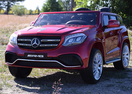 MERCEDES GLS 63,  4 SILNIKI, 2X12 V, MIĘKKIE KOŁA, MIĘKKIE SIEDZENIE DLA 2 DZIECI/HL228