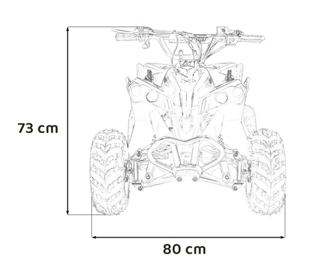 Pojazd Quad Spalinowy RENEGADE HIPERFECT 110CC Czerwony