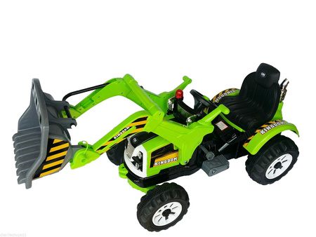 MOCNY TRAKTOR Z ŁYŻKĄ KINGDOM 12V  DWIE PRĘDKOŚCI/JS328A
