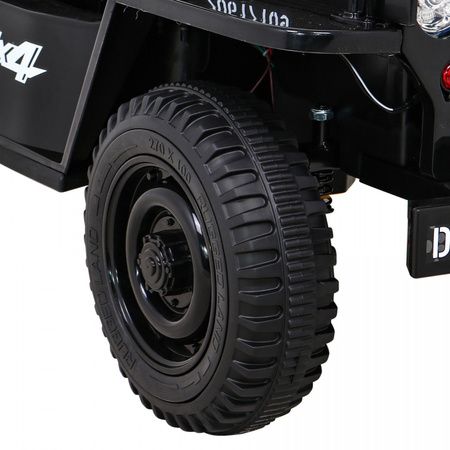 Autko Wojskowe Retro dla dzieci Czarny + Napęd 4x4