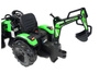 MEGA TRAKTOR Z ŁADOWARKĄ,KOPARKĄ, PRZYCZEPĄ 24 V SUPER-MOC SX-2068-ZIELONY